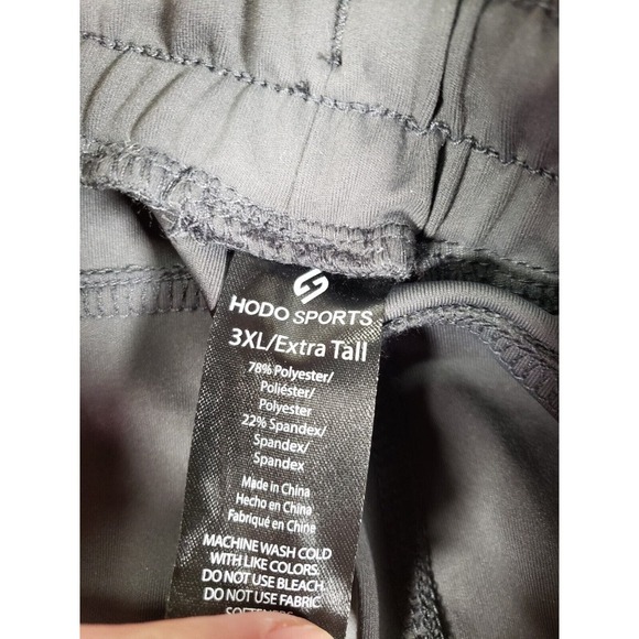 Hodo Sports Pants Mens 3XL Gray Drawstring High Rise Elastic Hem Polyester - Picture 6 of 8